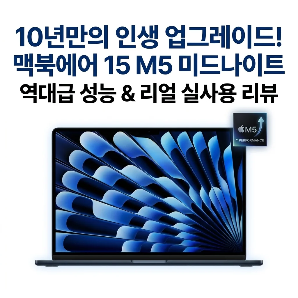 10년 만의 기변 성공! 맥북에어 15 M5 미드나이트 역대급 성능과 실물 후기