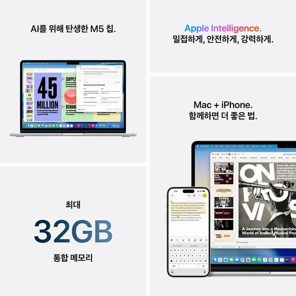 애플 맥북에어 15 M5 CPU 10코어 GPU 10코어 16GB, 512GB, 미드나이트 상세 이미지 4