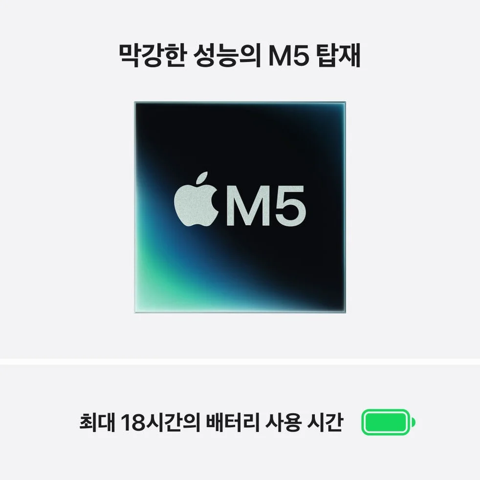 애플 맥북에어 15 M5 CPU 10코어 GPU 10코어 16GB, 512GB, 미드나이트 상세 이미지 5