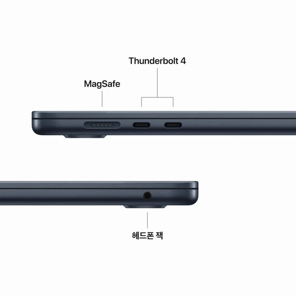 애플 맥북에어 15 M5 CPU 10코어 GPU 10코어 16GB, 512GB, 미드나이트 상세 이미지 6