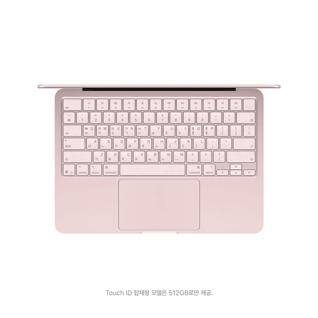 애플 맥북 네오 (A18 Pro) 8GB, 256GB, 블러시 상세 이미지 5