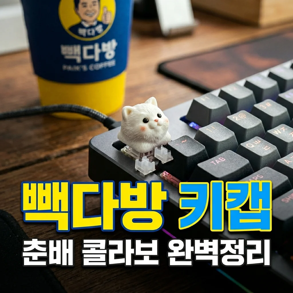 빽다방 키캡 춘배 콜라보 가격 종류 구매 꿀팁 총정리
