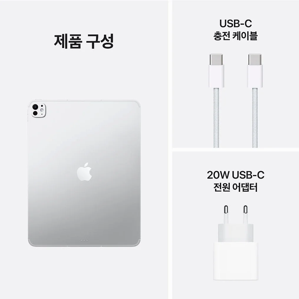 애플 아이패드 프로 13 M5 셀룰러 5G+WiFi, 256GB, 실버 상세 이미지 5