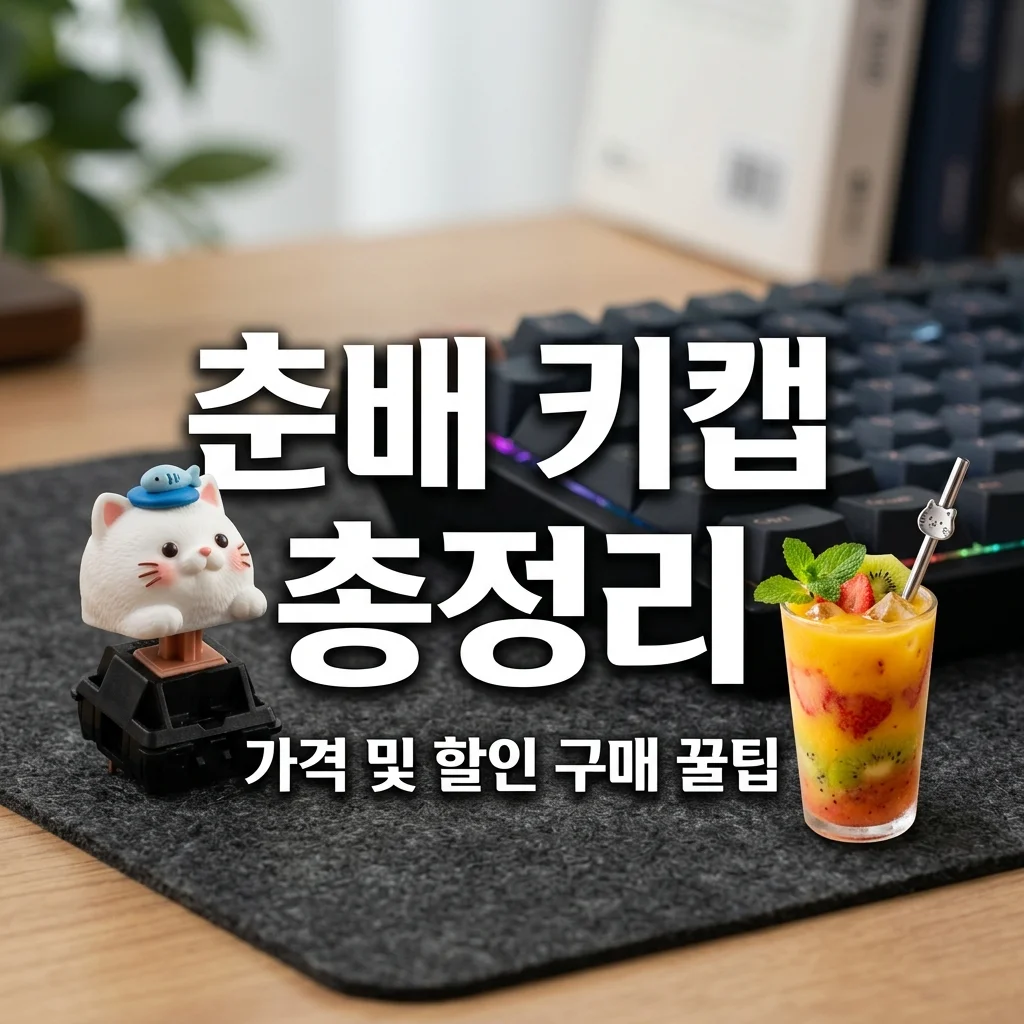 빽다방 춘배 키캡 키링 가격 구매 꿀팁! 랜덤 뽑기 성공 확률 높이기
