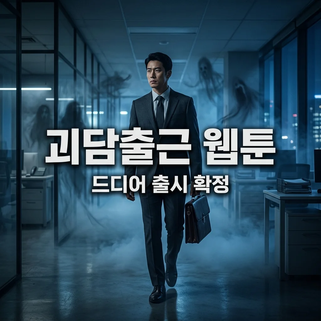 괴담출근 웹툰 출시일 확정! 괴담에 떨어져도 출근을 해야 하는구나 기대평