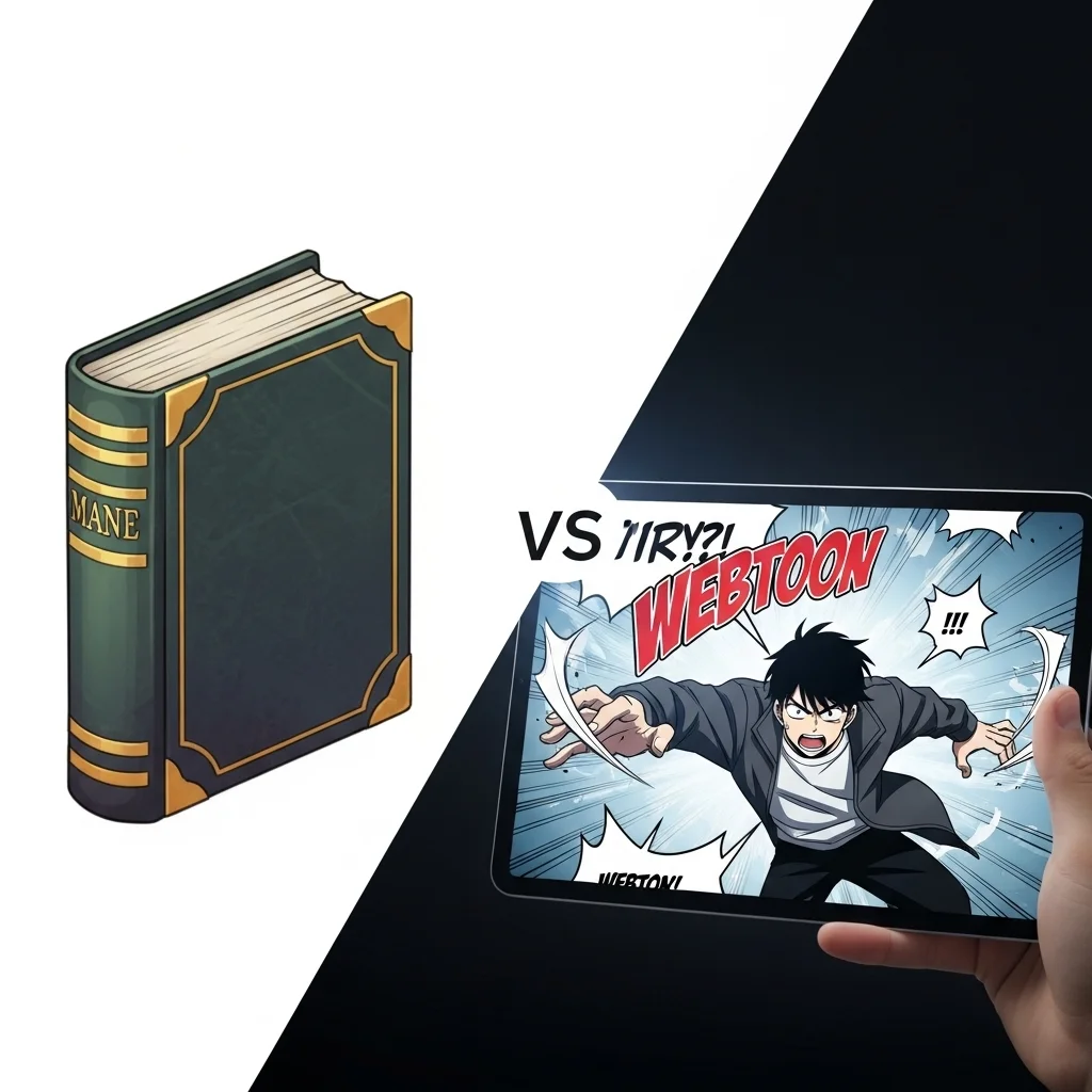 웹소설 vs 웹툰, 어떤 점이 다를까요?