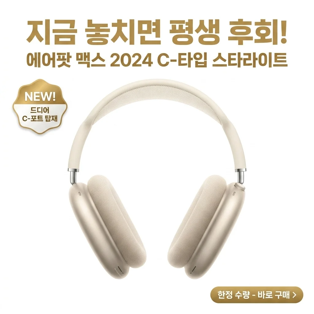 에어팟 맥스 2024년형 C타입 스타라이트, 지금 안 사면 손해인 이유