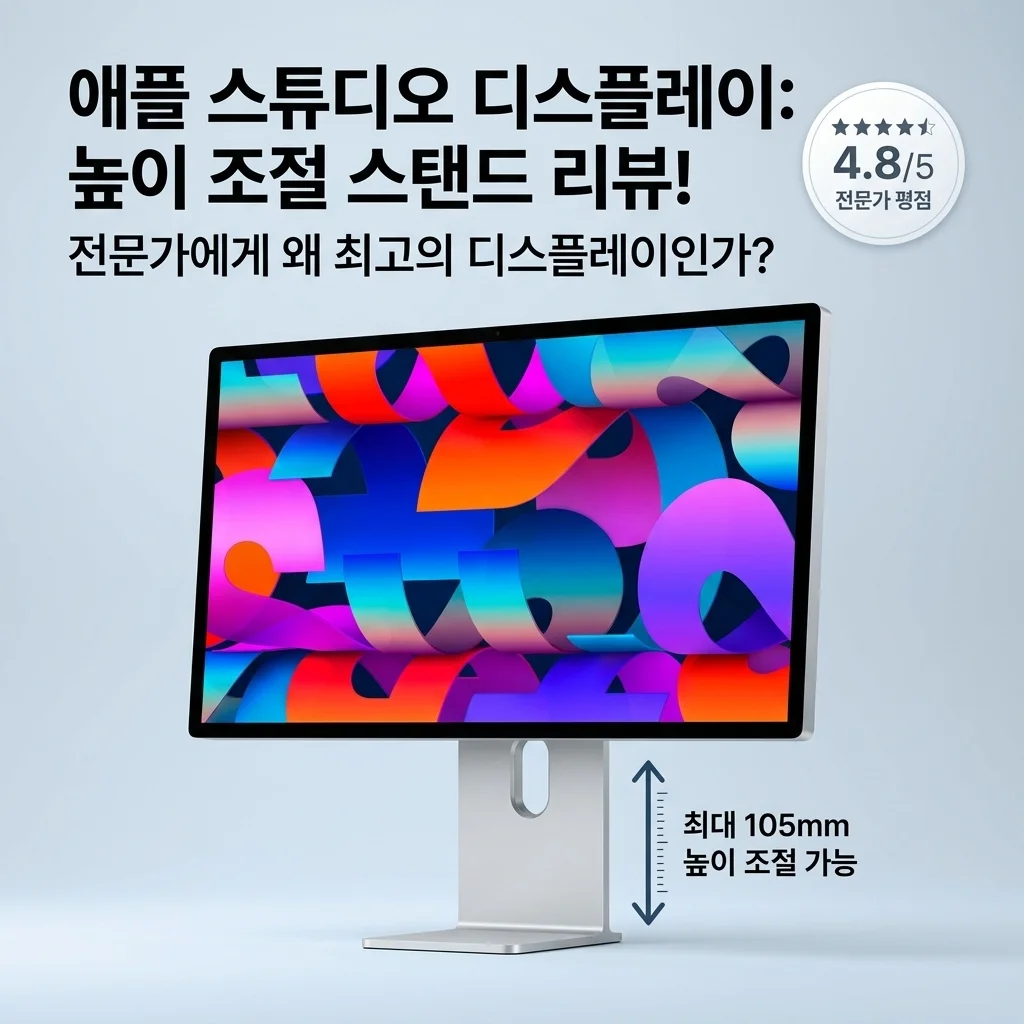 애플 스튜디오 디스플레이 높이 조절형 후기! 전문가용 끝판왕인 이유
