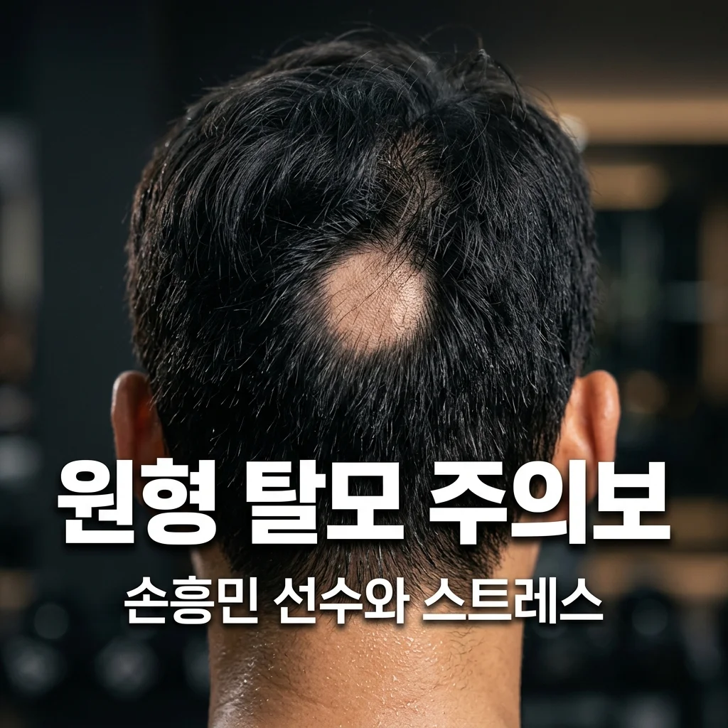 손흥민 원형 탈모 증상 포착, 원인과 스트레스 관리법 총정리