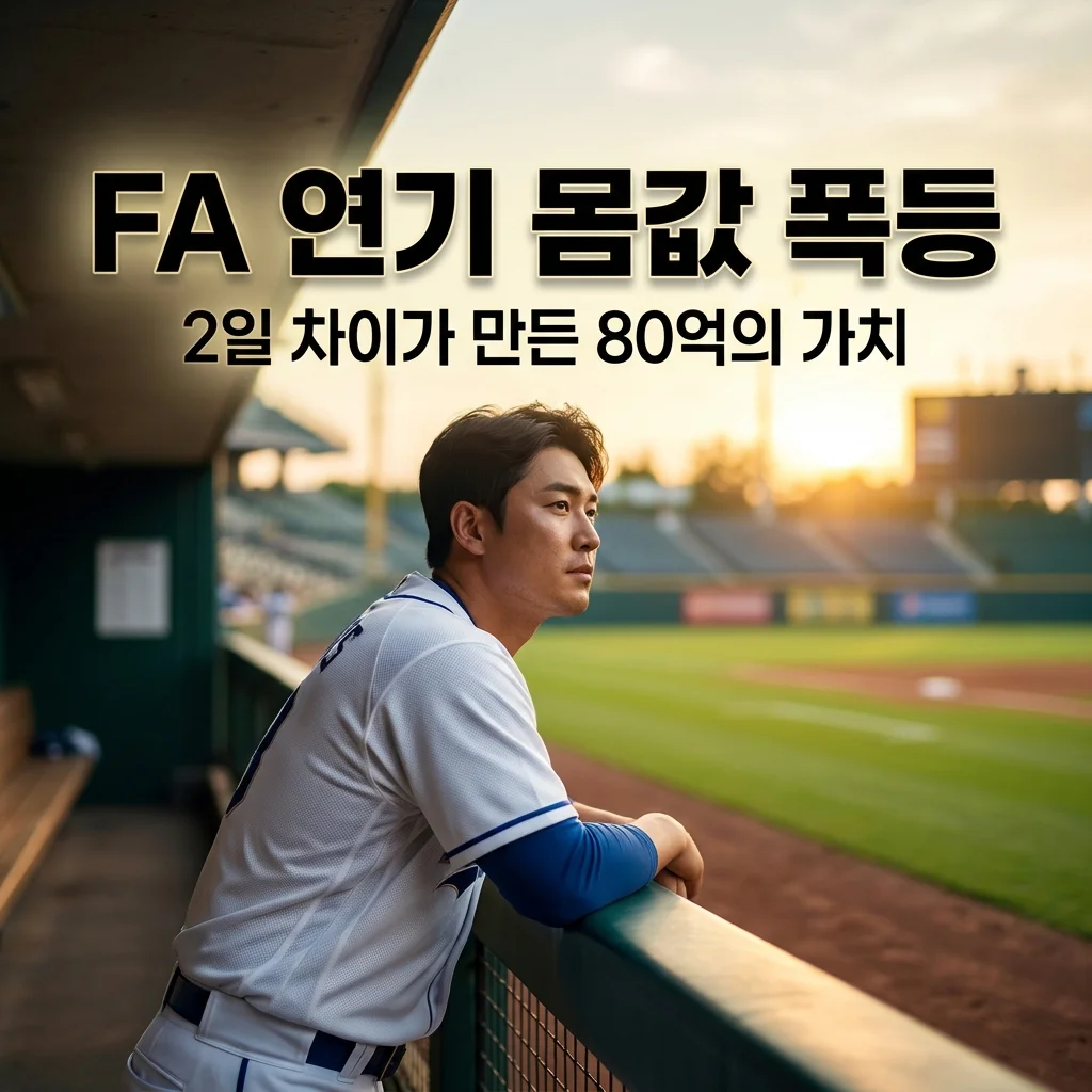 김호령 FA 연기 주가 상승 이유, 2일 차이가 만든 80억의 비밀