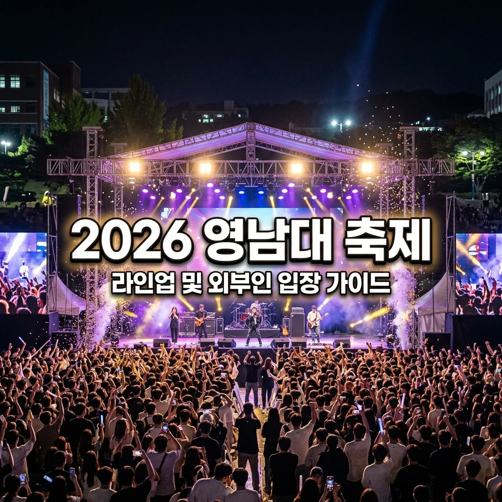 2026 영남대 축제 라인업 일정 총정리 | 외부인 입장 및 명당 꿀팁