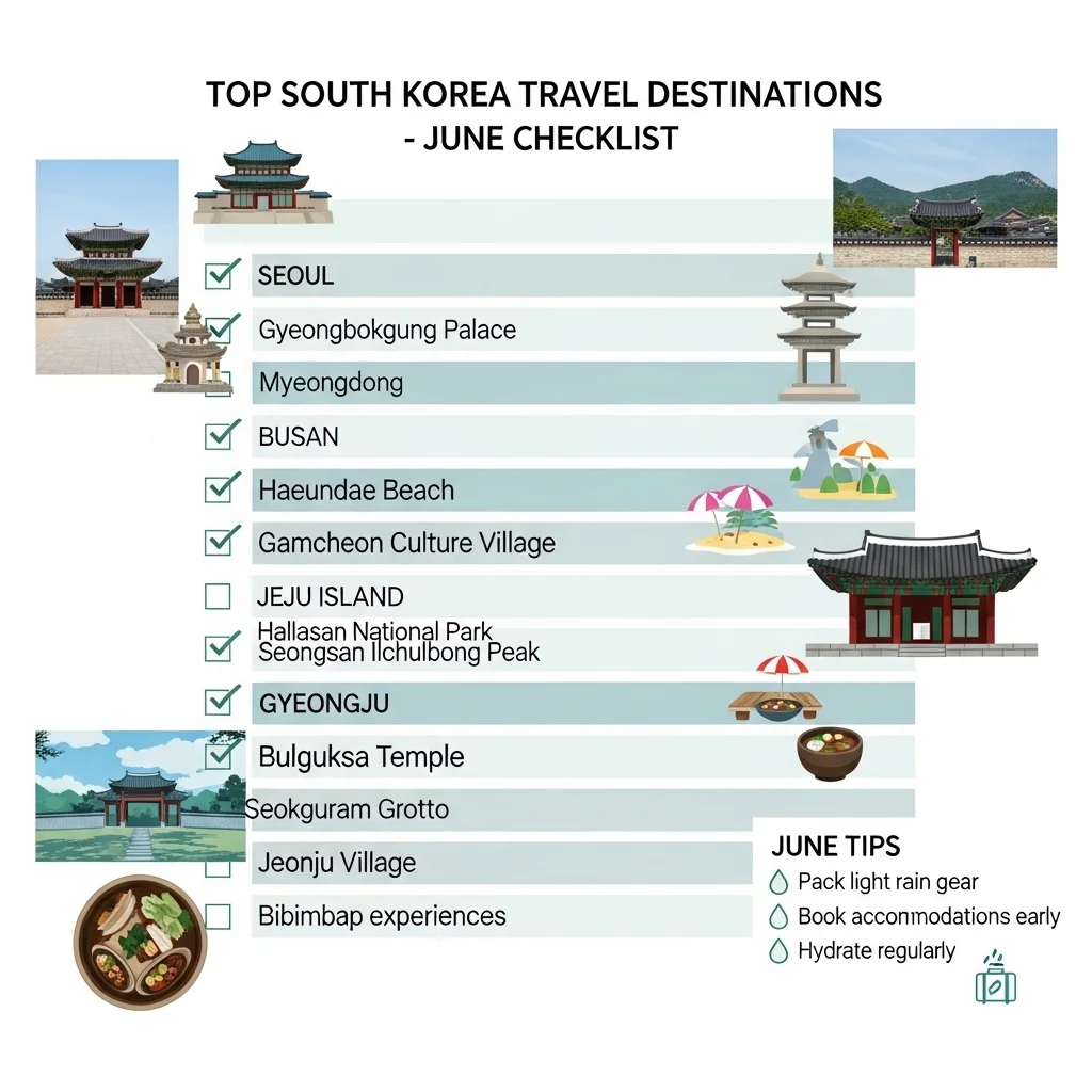 한눈에 보는 6월 추천 여행지 TOP 5 비교