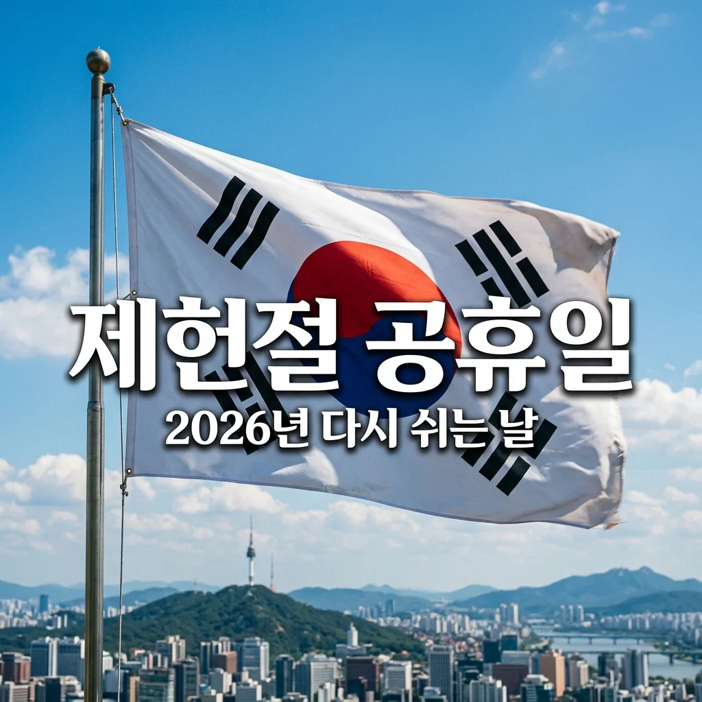 2026 제헌절 공휴일 재지정 확정! 쉬는 날 이유와 7월 황금연휴 총정리