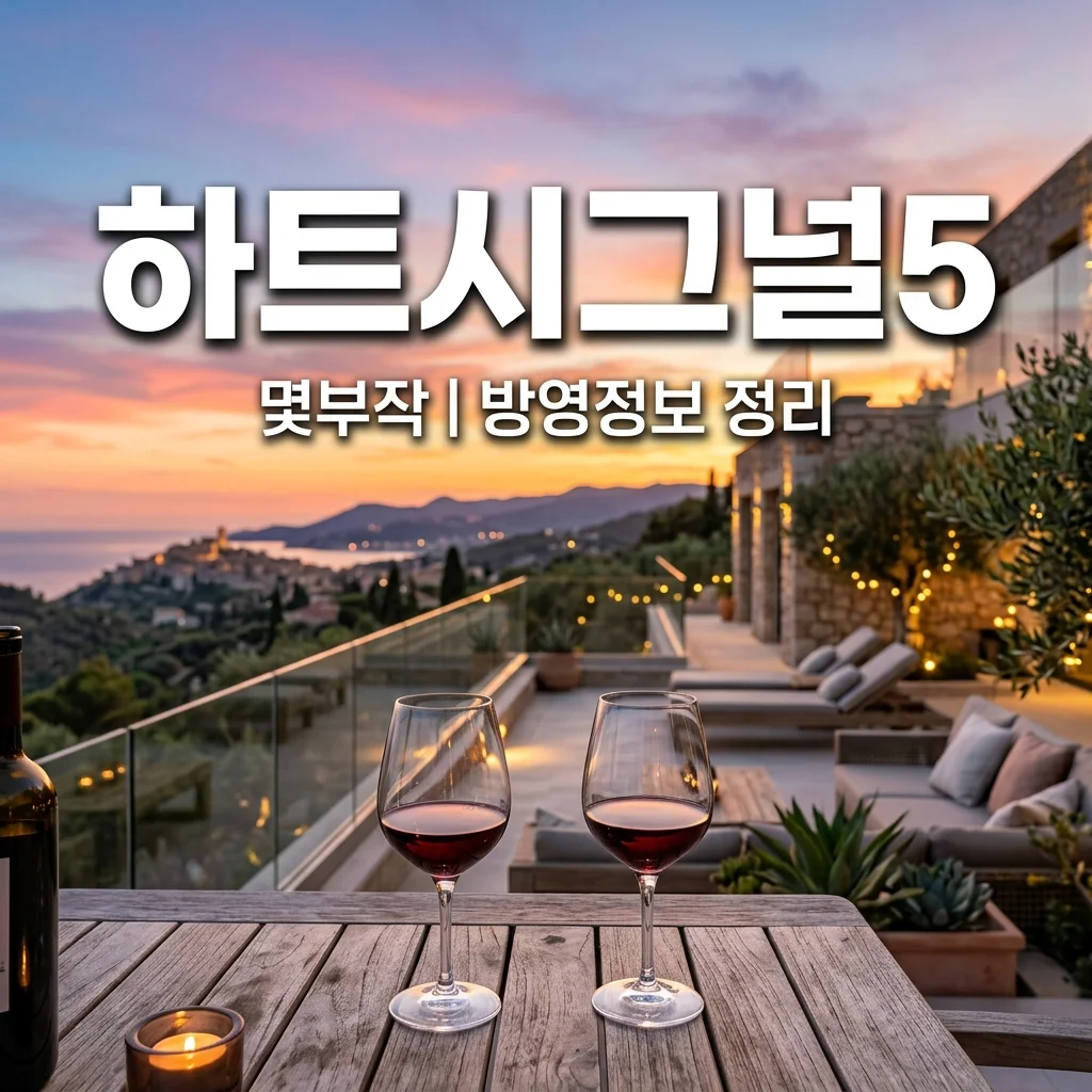 하트시그널5 몇부작 방영 일정 OTT 출연진 정보 총정리