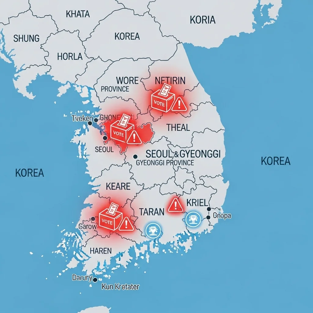 현재 투표용지 부족 발생 지역 및 주요 상황 요약