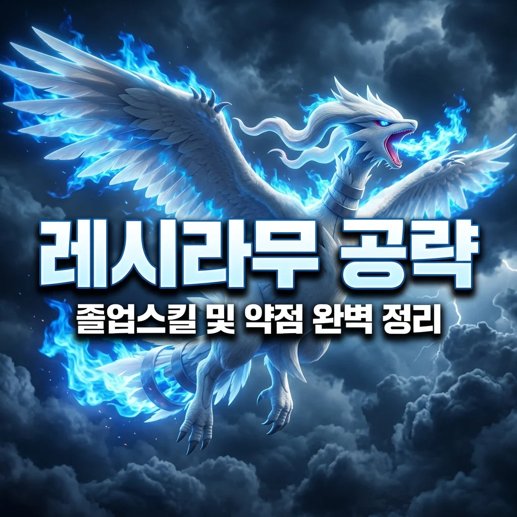 포켓몬고 레시라무 졸업스킬 및 약점 완벽 가이드: 1티어 불꽃 딜러 공략