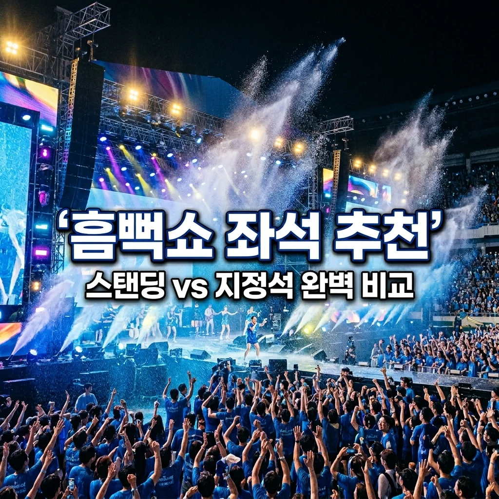 흠뻑쇼 좌석 선택 가이드: 스탠딩 vs 지정석 명당과 티켓팅 성공 팁