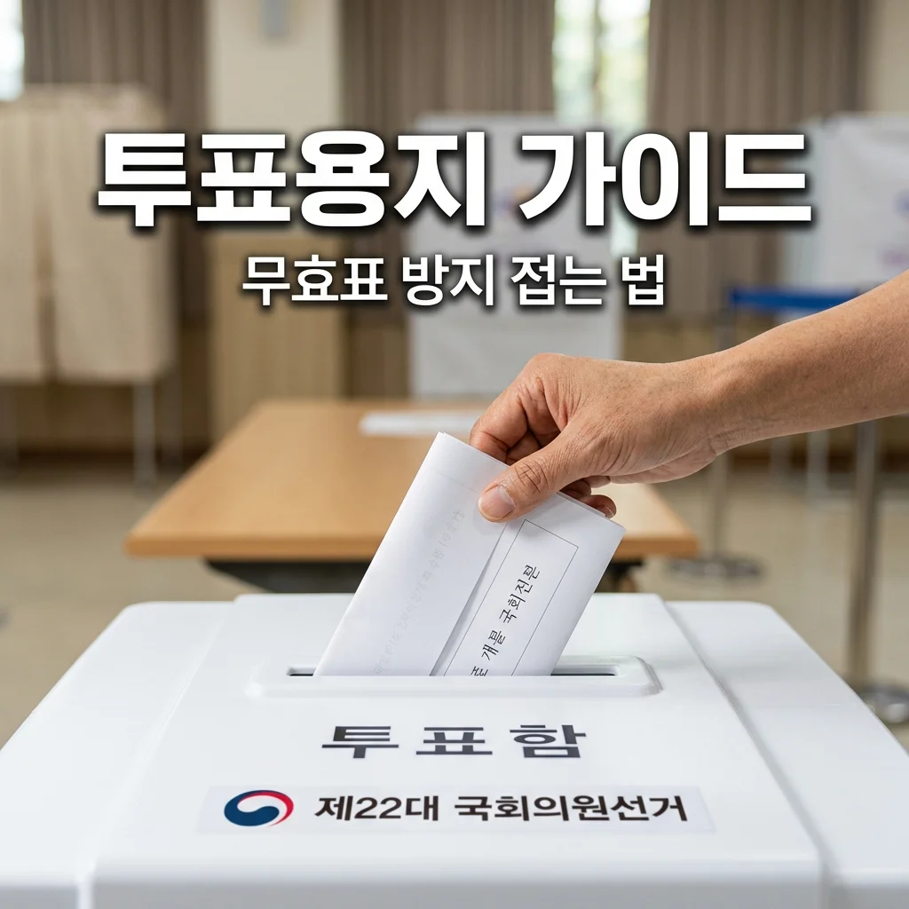 투표용지 접는 법과 무효표 방지 가이드: 2026 지방선거 완벽 정리