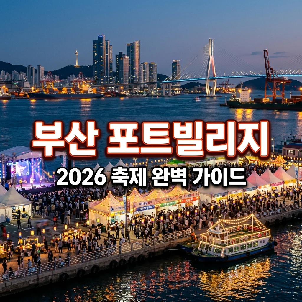 부산 포트빌리지 축제 2026 예약 주차 및 필수 꿀팁 총정리
