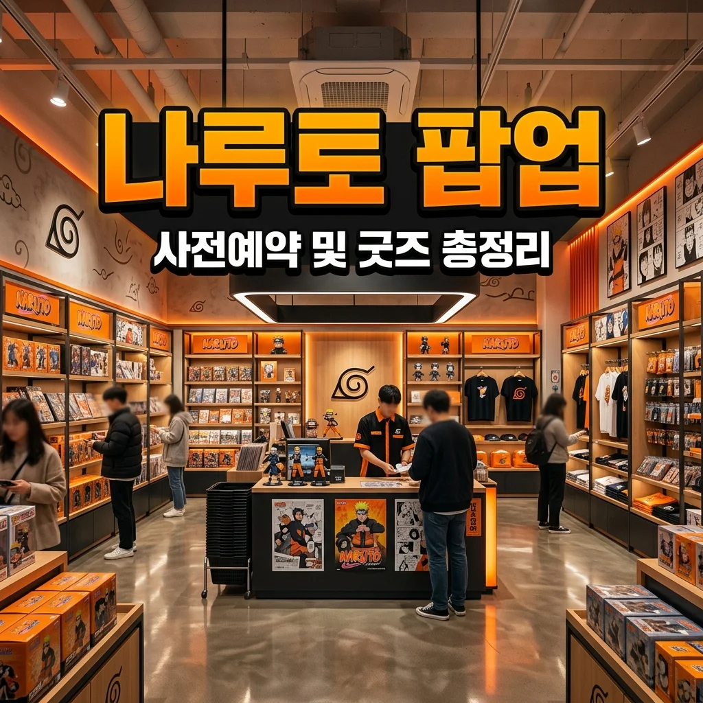 나루토 팝업 예약 방법 및 스파오 콜라보 굿즈 1.5초 컷 성공 꿀팁