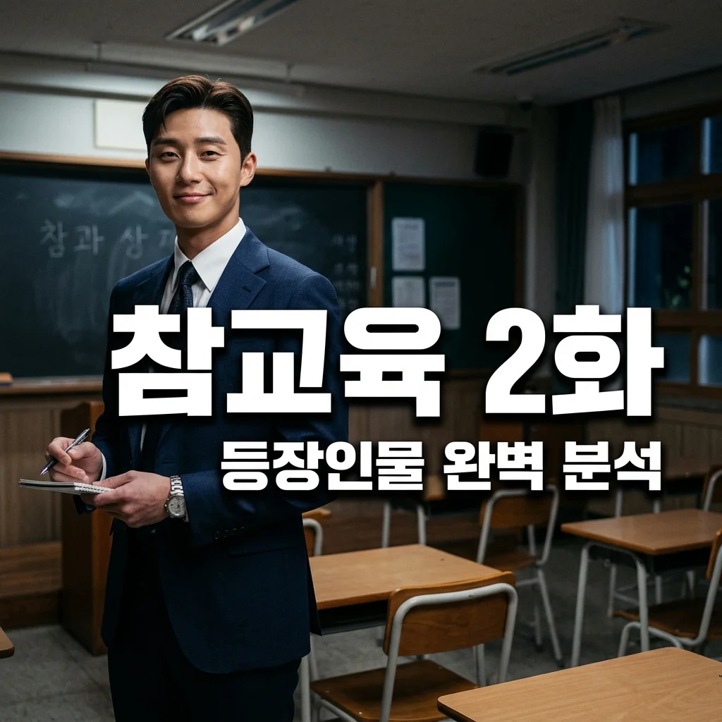 참교육 2화 등장인물 출연진 총정리! 김무열과 빌런의 정체