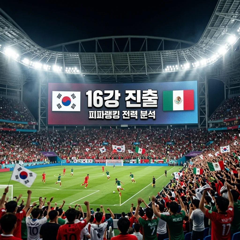 2026 피파랭킹 한국 체코 멕시코 비교 | 월드컵 16강 진출 전력 분석