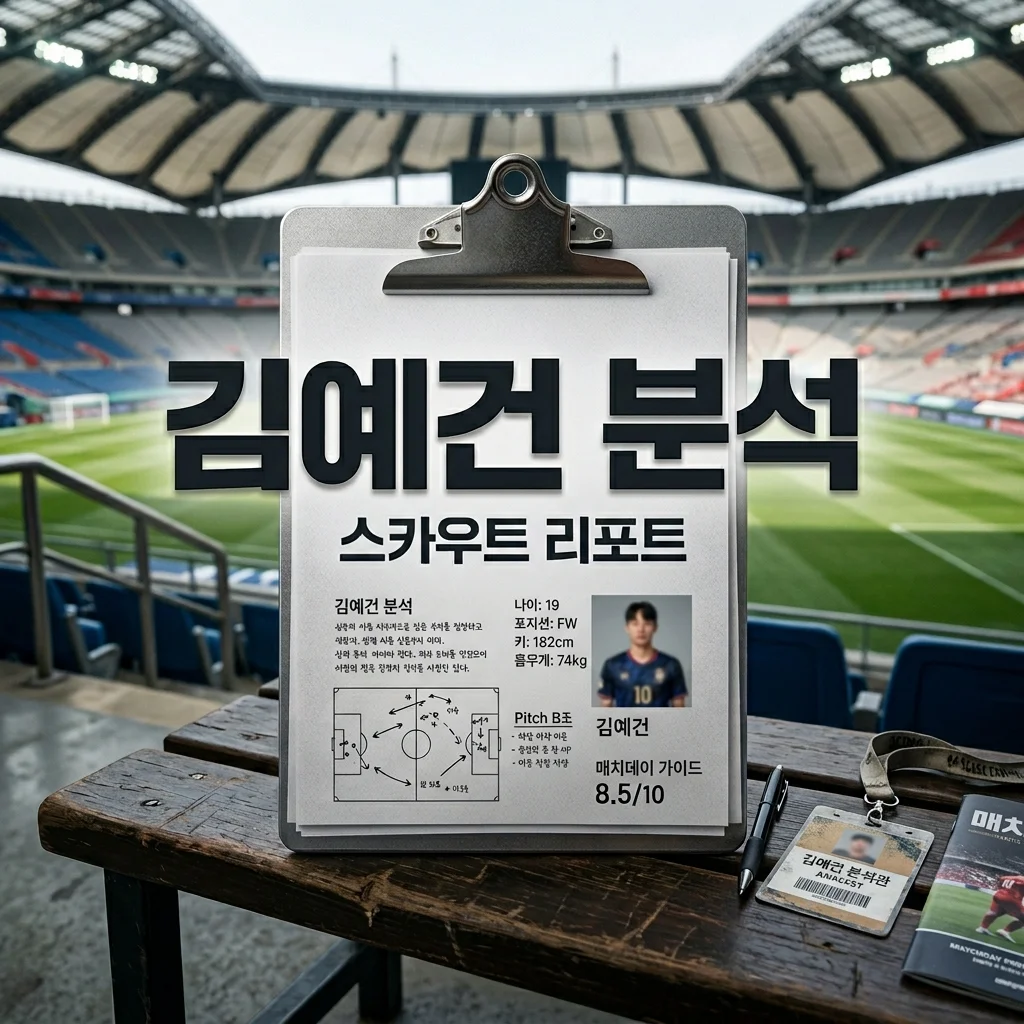 김예건 스카우트 분석 보고: 차세대 에이스의 전술적 가치와 잠재력