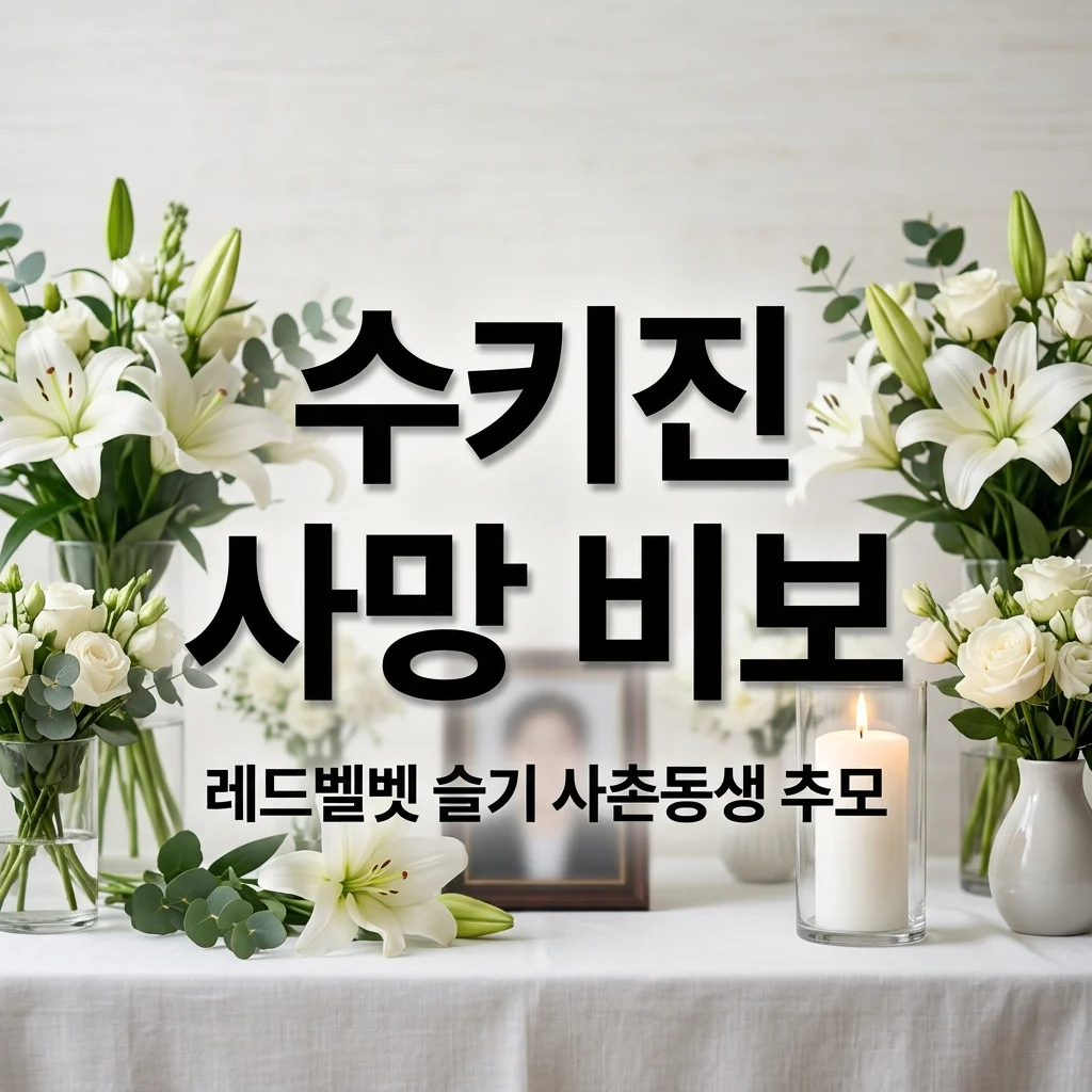 수키진 사망 비보, 레드벨벳 슬기 사촌동생 유튜버 진수기 추모와 기록