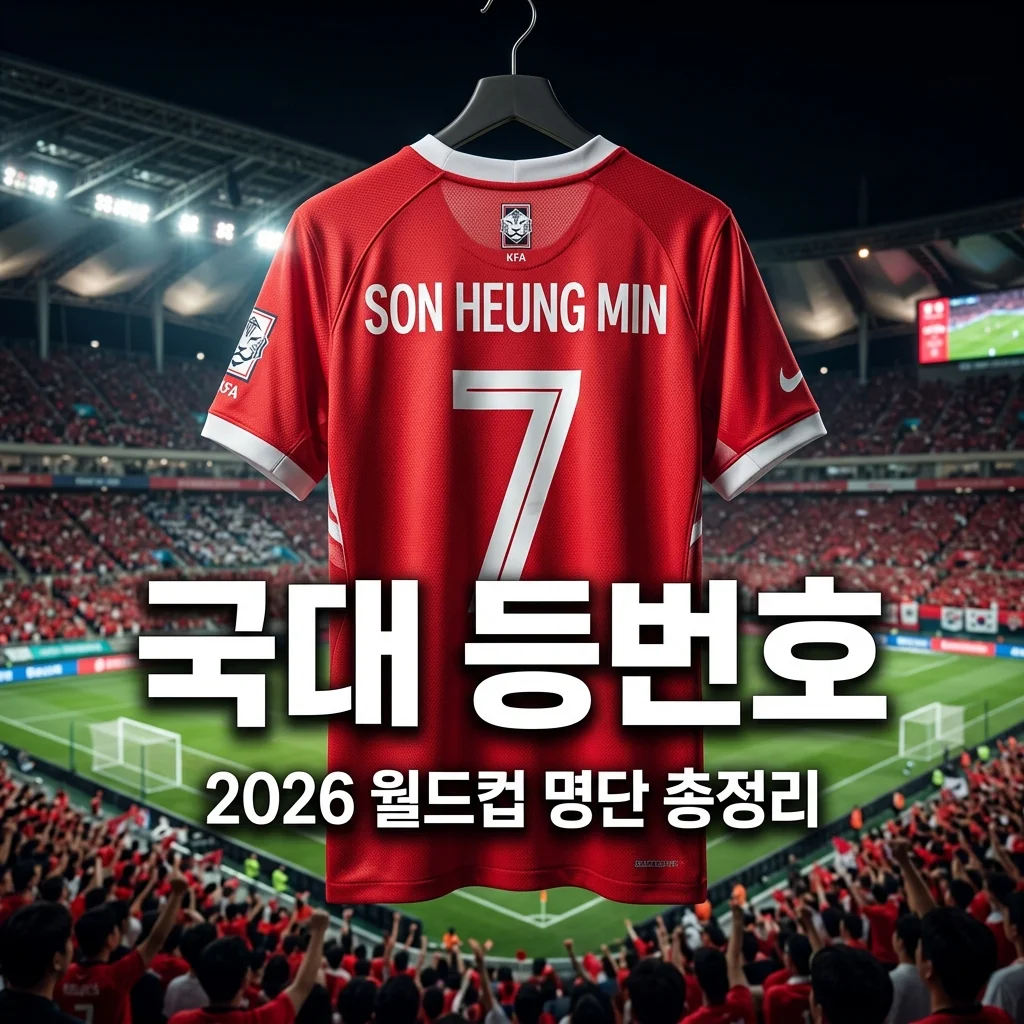 대한민국 축구 국가대표 등번호 총정리! 2026 월드컵 명단 및 상징 의미