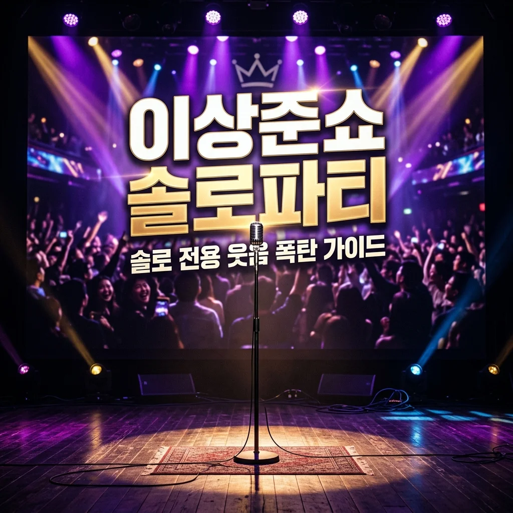 이상준쇼 솔로파티 2026 서울 예매 방법부터 입장 조건까지 총정리