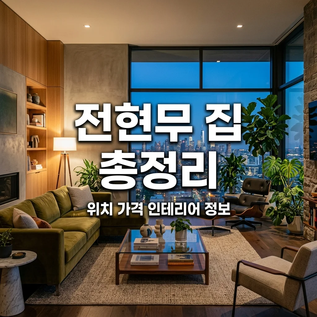 전현무 집 위치 아파트 가격 인테리어 소품 총정리 (삼성동 60평)