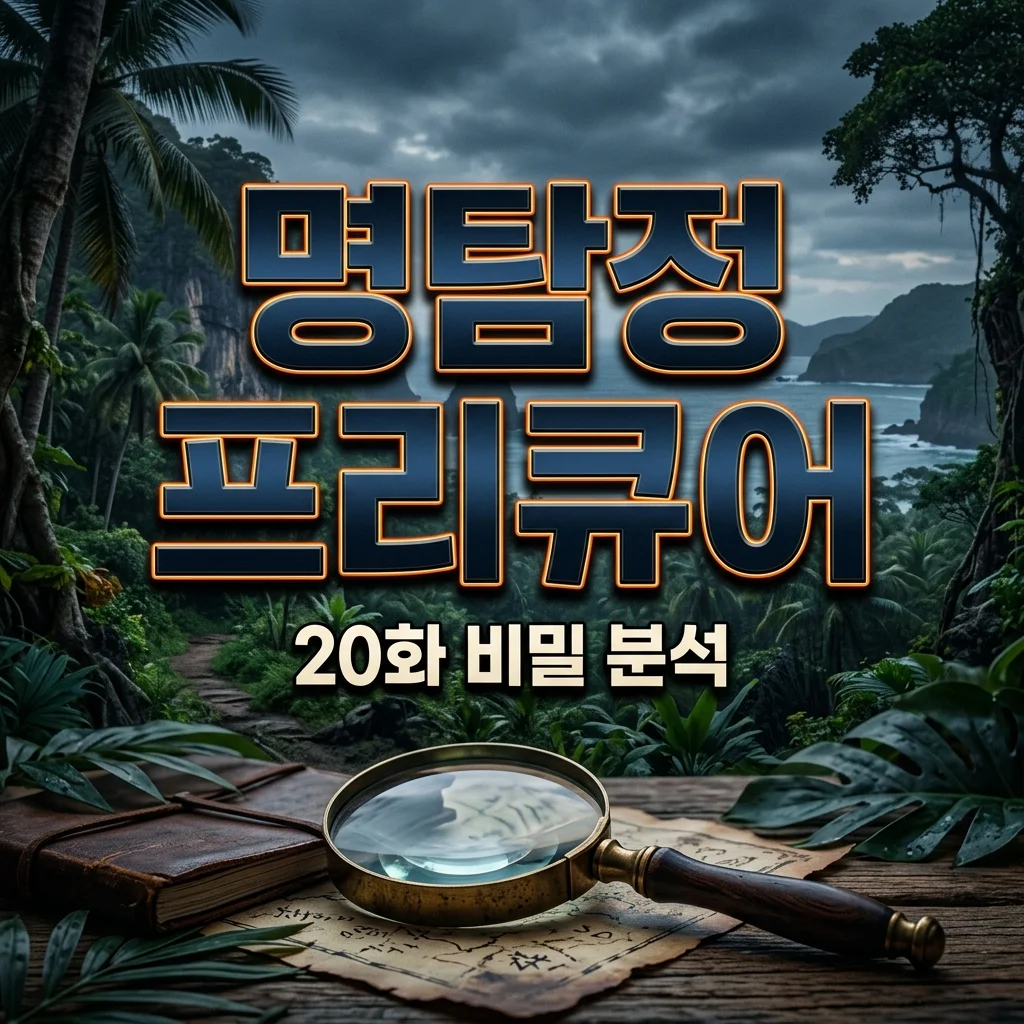 명탐정 프리큐어 20화 토아루섬의 전설과 사라진 만쥬의 비밀