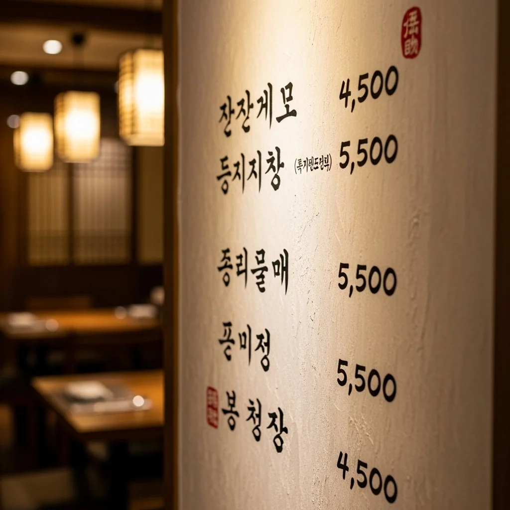 자연애 대표 메뉴 및 가격 정보 총정리