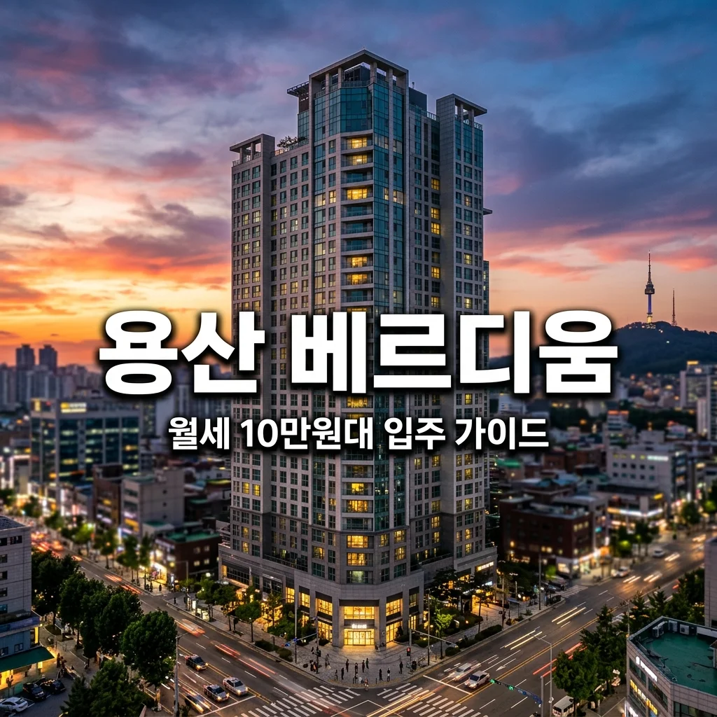 용산베르디움프렌즈 월세 10만원대 입주 방법 및 평형별 완벽 정리
