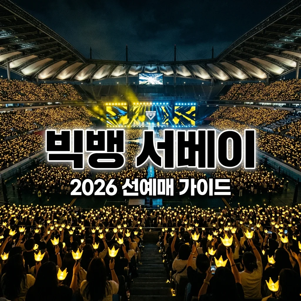 빅뱅 서베이 필수! 2026 콘서트 선예매 VIP 6기 가입 및 신청 방법