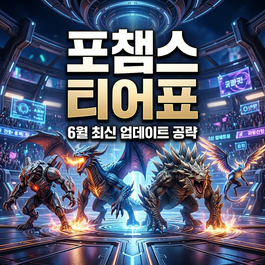 포켓몬 챔피언스 티어표 6월 최신판 포챔스 1티어 추천 공략