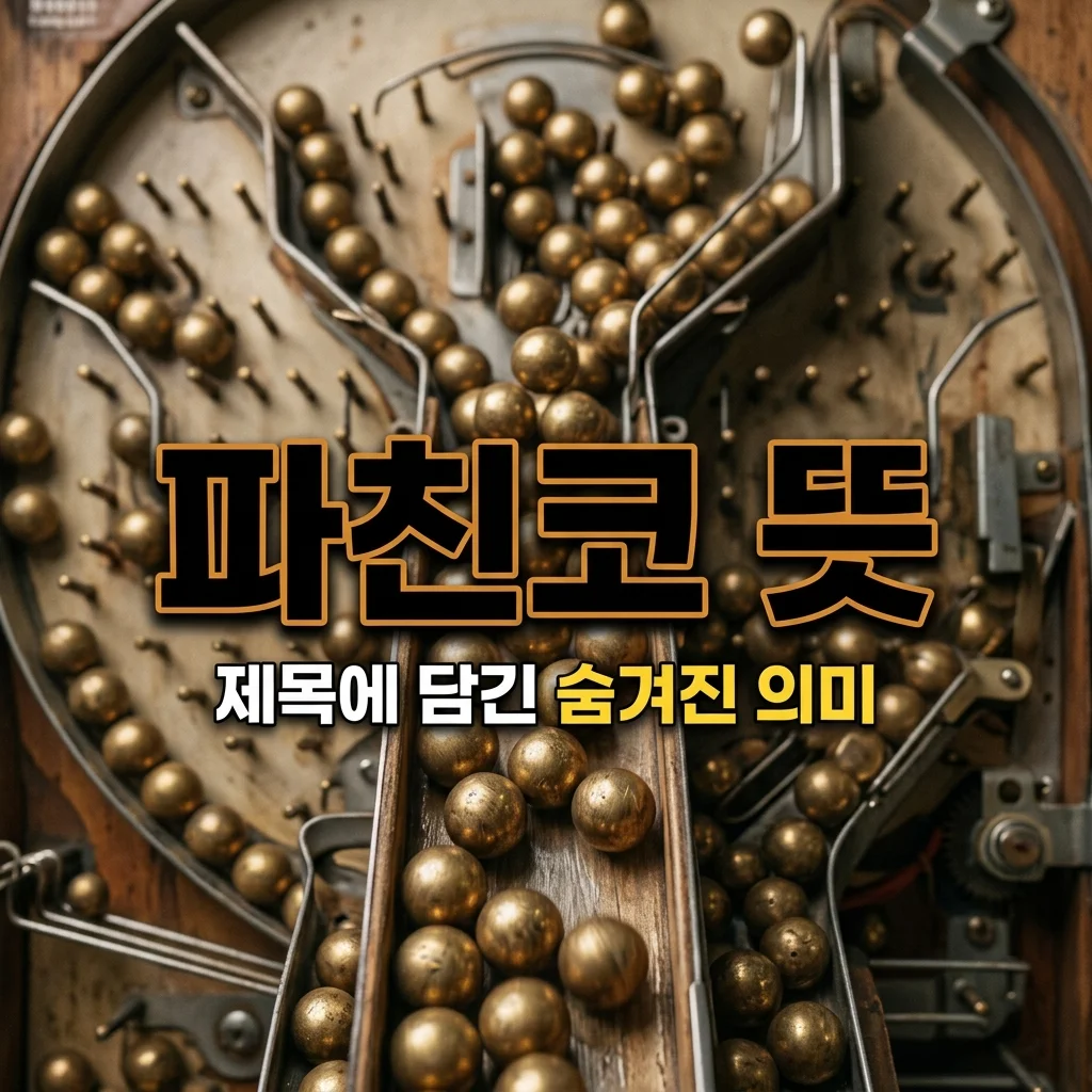 파친코 뜻과 제목의 숨겨진 의미: 드라마 보기 전 필수 상식