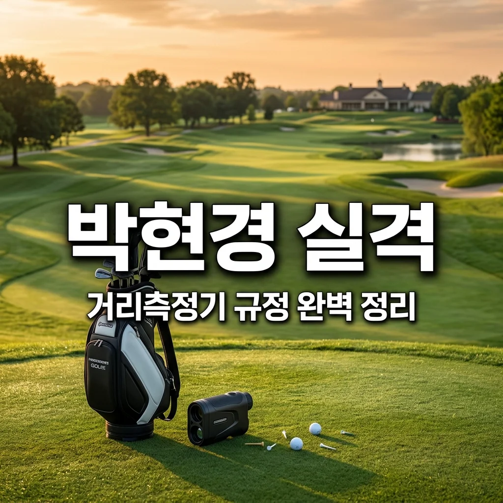 박현경 실격 이유와 거리측정기 규정 총정리 (KLPGA vs KGA 차이)