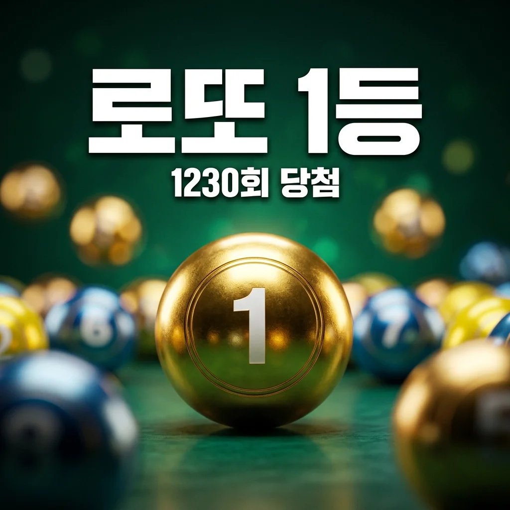 1230회 로또당첨번호 완벽 정리: 1등 당첨금부터 수령 방법까지