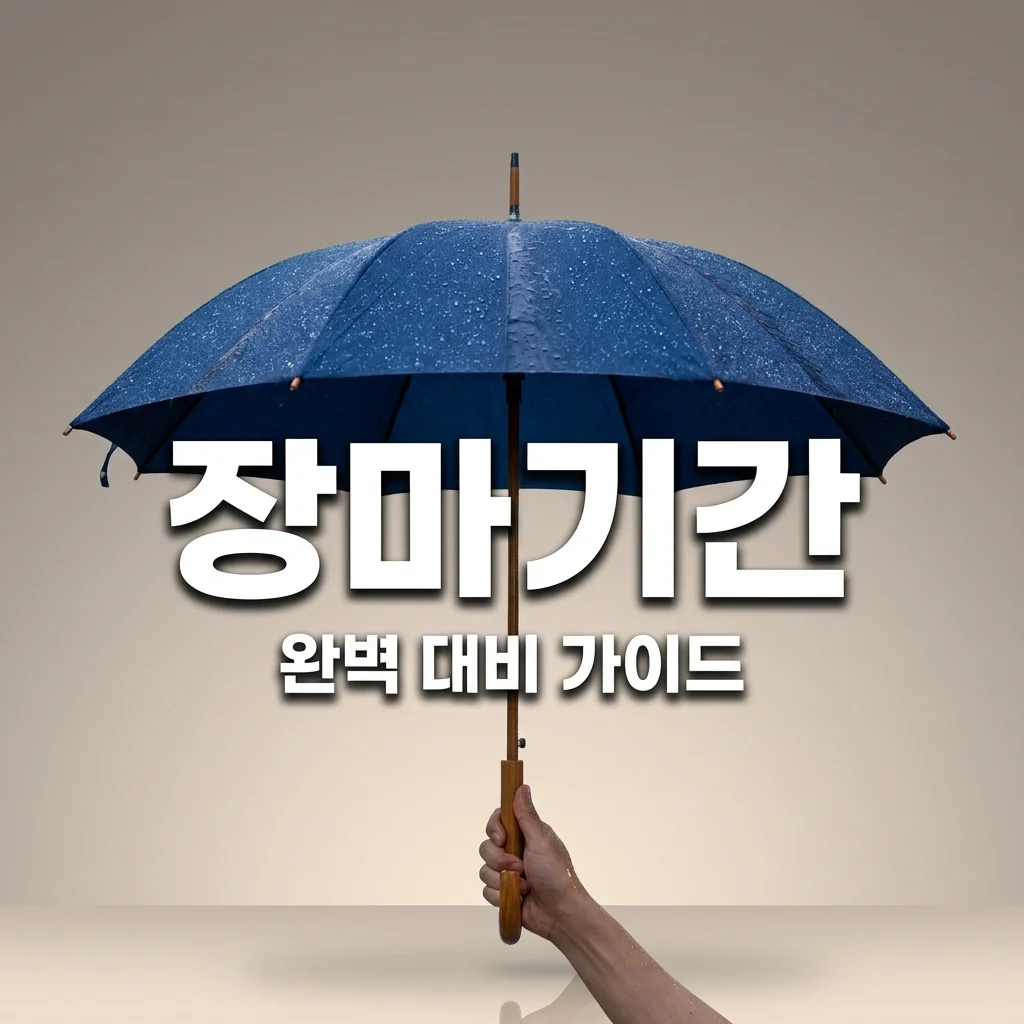2026년 장마기간: 여름휴가 망치지 않는 완벽 대비 가이드