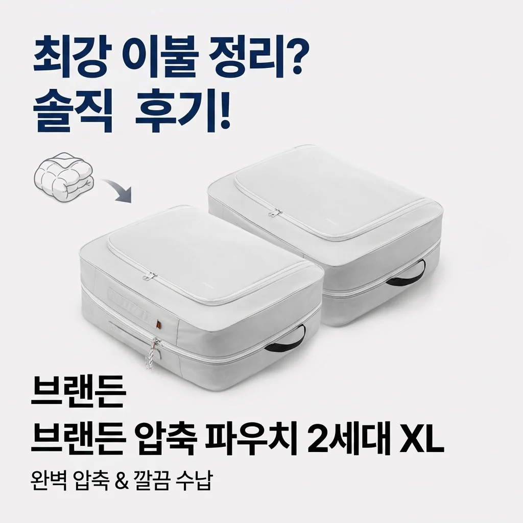 이불 정리 끝판왕? 브랜든 부피순삭 압축파우치 2세대 XL 솔직 후기!