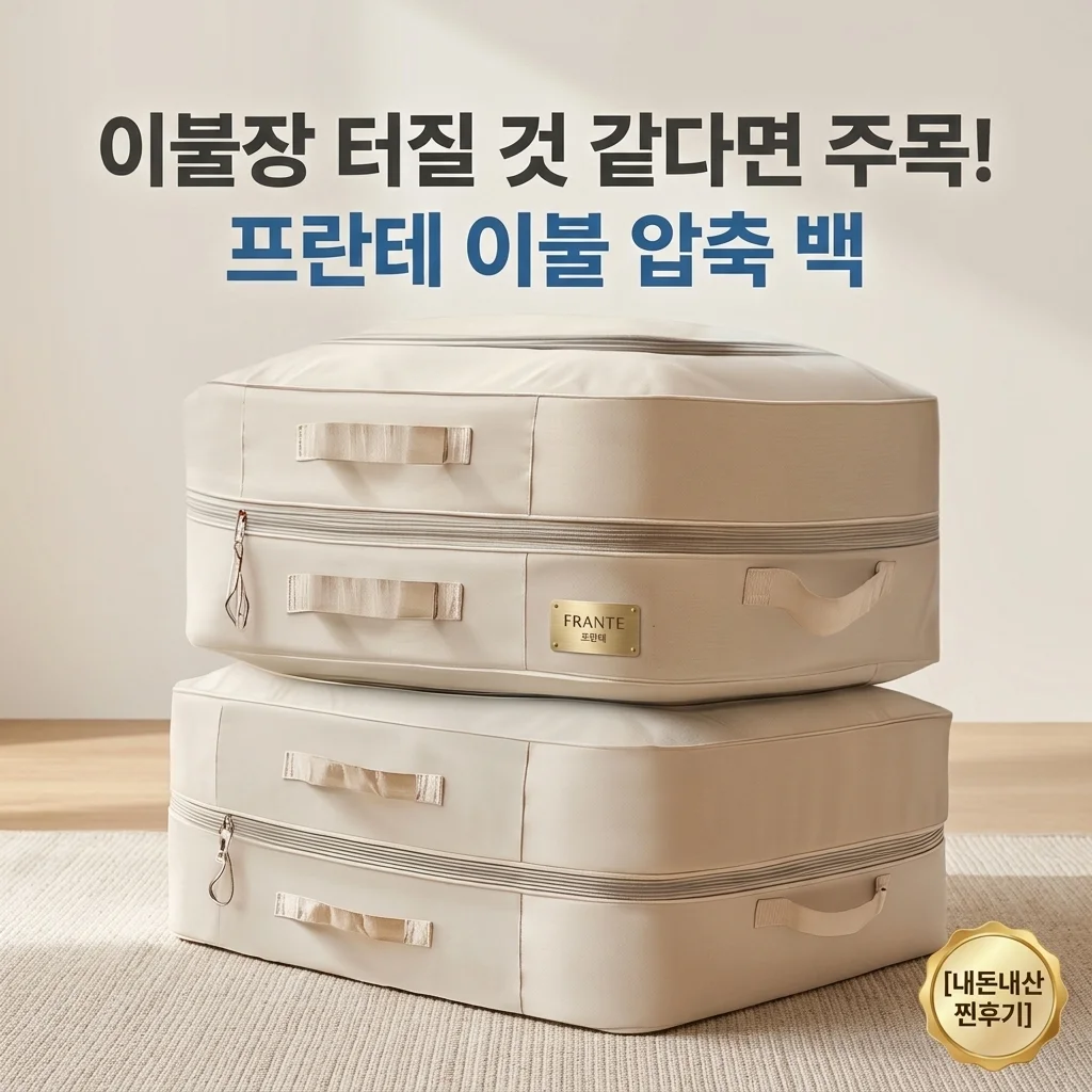 프랑떼 이불 압축팩, 이불장 터지기 직전이라면 주목! (내돈내산 솔직 리뷰)