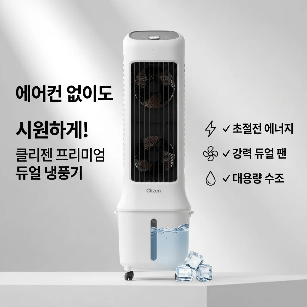 끌리젠 냉풍기, 에어컨 고민 끝! 전기세 폭탄 없이 시원한 여름 꿀팁!