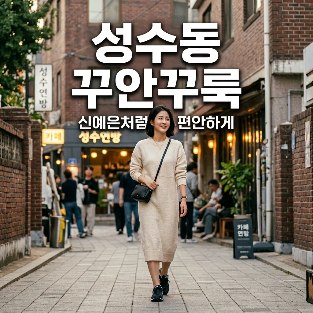 성수동 신예은 꾸안꾸룩: 따라하기 쉬운 세터 원피스 코디 팁 & 아이템 정보
