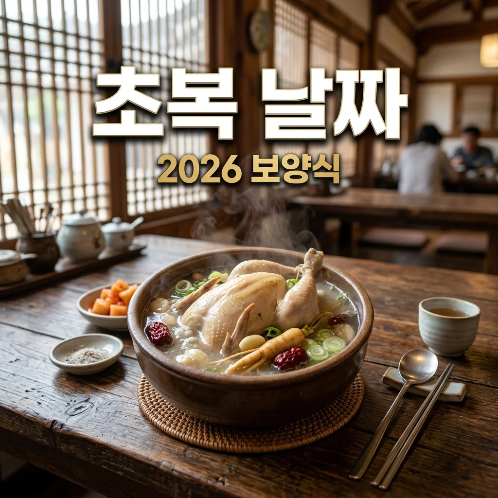 2026 초복 날짜, 중복 말복 완벽 정리! 여름 보양식 꿀팁까지