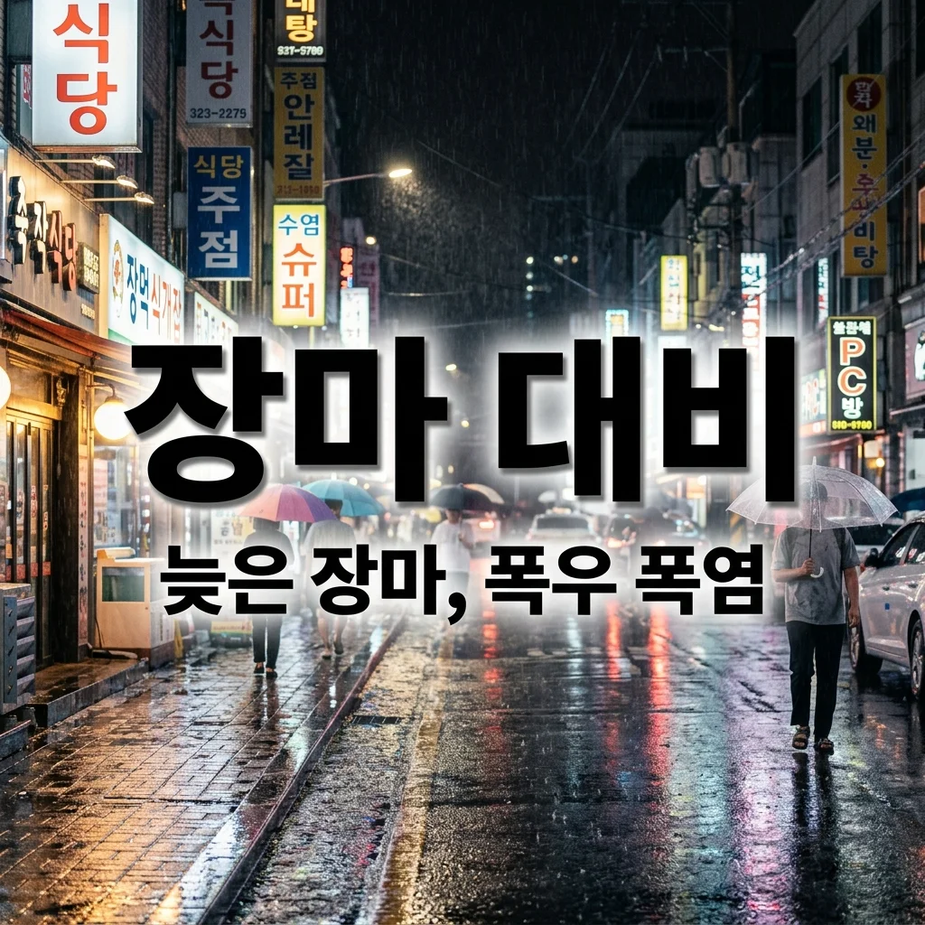 2026년 장마기간: 지각 시작! 언제 끝나고 어떻게 대비해야 할까요?