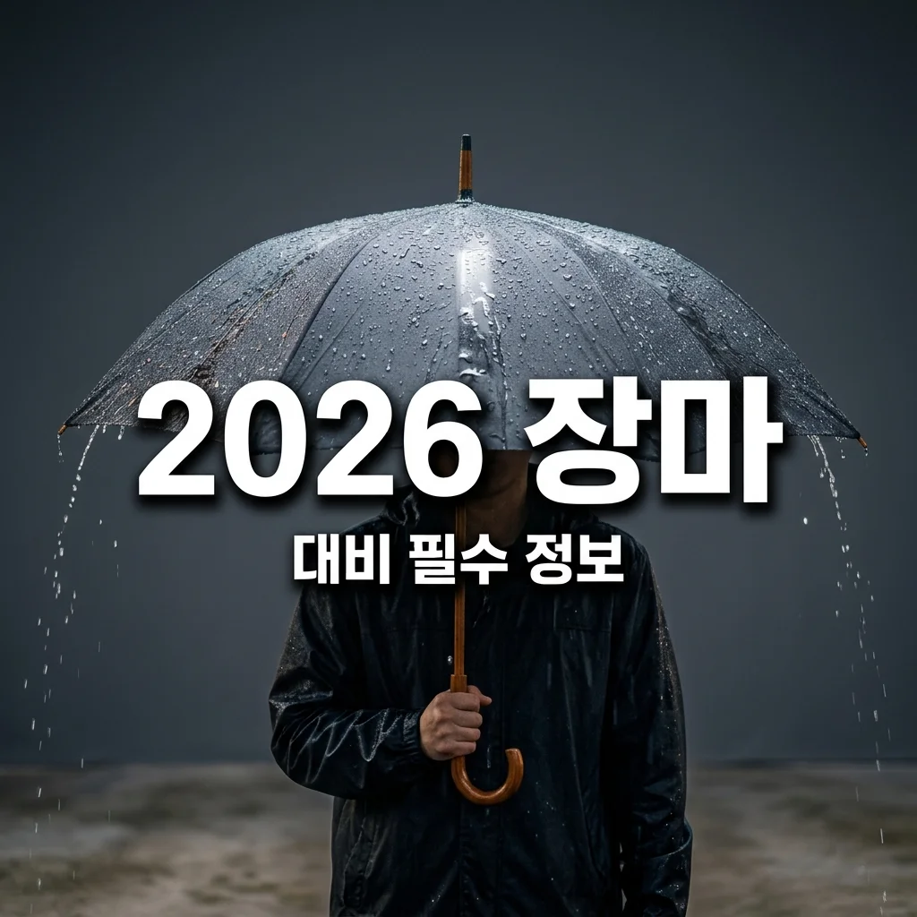 2026년 장마기간: 지역별 예상 시기와 집중호우 대비 완벽 가이드