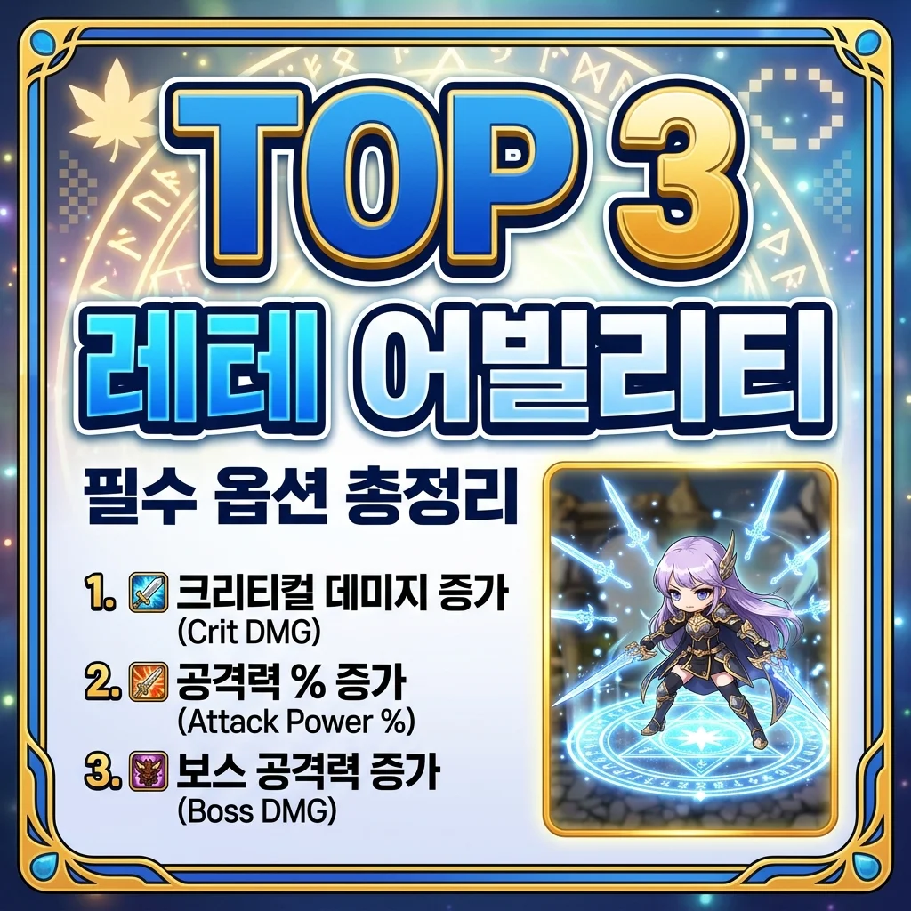 레테 어빌리티 종결 공략: 사냥 & 보스전 완벽 세팅 (2026 최신)