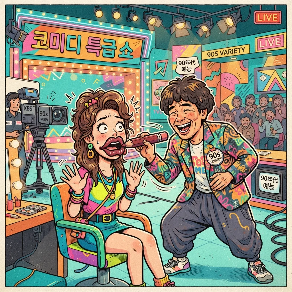 조혜련의 손길, 송지효의 파격적인 '오버립' 변신 과정