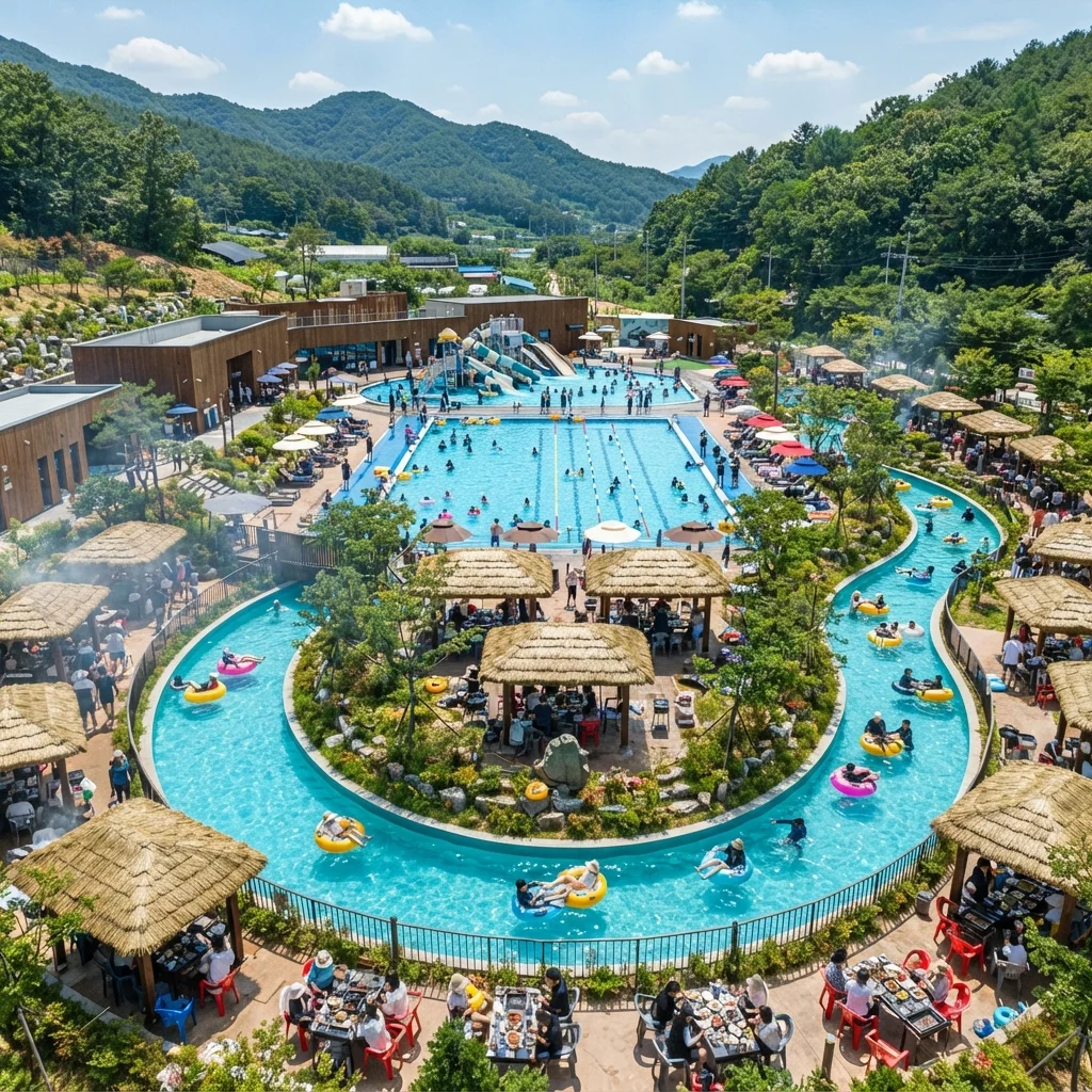 용인 리림, 200m 유수풀과 감성 바베큐의 모든 것!
